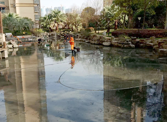 湖州景观池淤泥清理